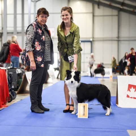 Karolina Horcickova with Rheia at the show